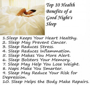 Top 10 Health Benefits , Good Night's Sleep, Healthy Living, Good ...