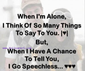 Download I go speechless - Heart touching love quote