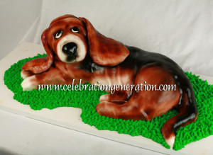 Basset Hound Birthday Cake