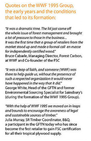 Quotes on the WWF 1995 Group - © WWF/GFTN