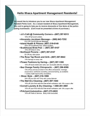 Click Here For The Ithaca Apartment Management