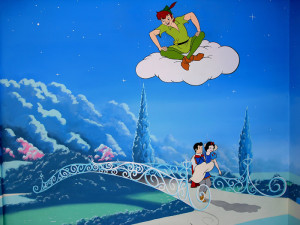 ... Snow White and her Prince Charming on the beautiful curly bridge