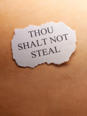 Stealing is a crime and not trusting other poeples property.