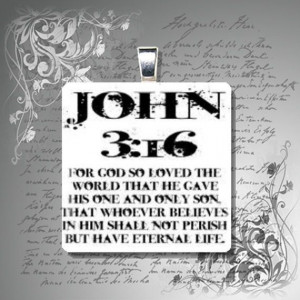 Christian Christmas Bible Quotes | 23mm JOHN 3 16 bible quote verse ...