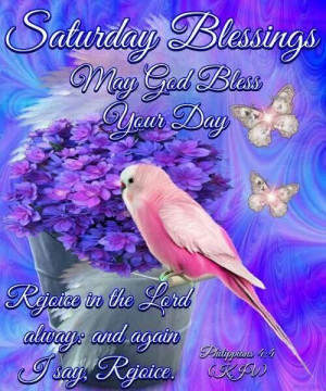 Saturday's BLESSINGS