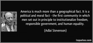 is much more than a geographical fact. It is a political and moral ...