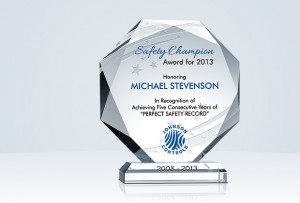 ... Recognition » Safety Achievement » Octagon Safety Recognition Plaque