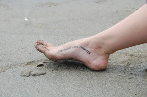 cute tattoo quotes for foot Cute Foot Tattoos Ideas