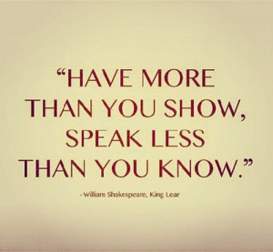 Shakespeare Quote from King Lear
