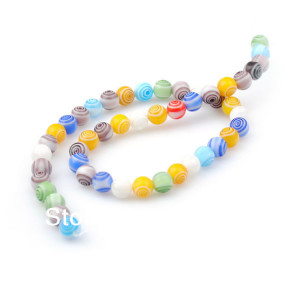 style Turkish Evil Eye beads colorful 6mm lampwork glass charm beads