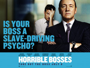 Horrible Bosses Film Poster Jason Bateman Kevin Spacey