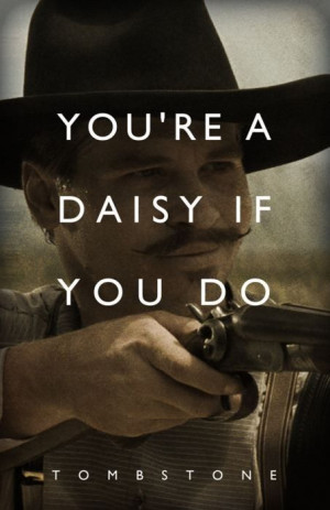 Movie - Tombstone (1993) with photo of Val Kilmer as Doc Watson