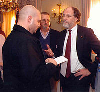 Flanagan interviewing New Jersey Governor Jon Corzine .