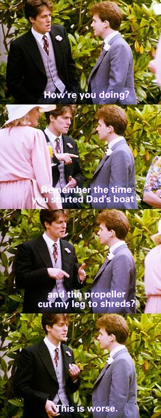 ... Film, 90S, Movie Moments, Movie Quotes, Four Weddings And A Funeral