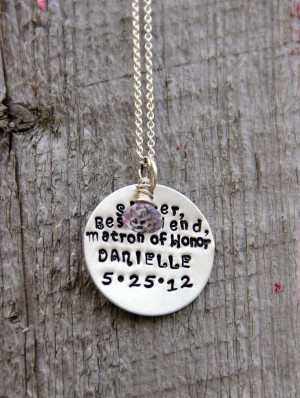 Maid Of Honor Gift, Bridesmaid, SISTER Best Friend Matron Of Honor ...