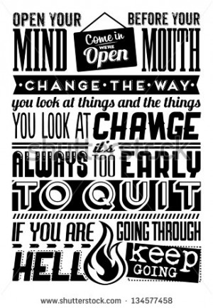 Set of Retro Vintage Motivational Quotes with Calligraphic and ...