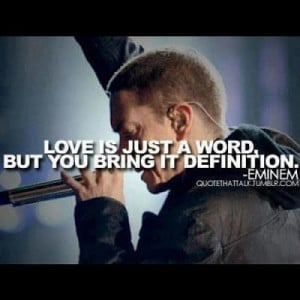 Love is just a word