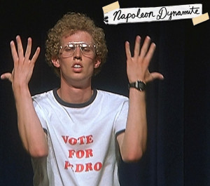 INTRO: What's with the Napoleon Dynamite type of background?