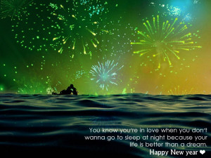 Dreamy 2014 New Year Love Quotes You Know Youre In Love When You Dont ...