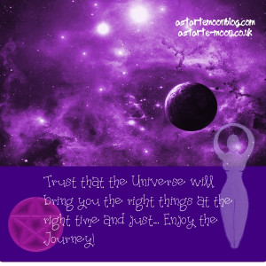 Trust that the universe will bring you the right things at the right ...
