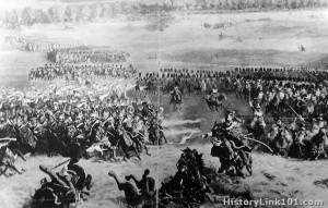 and the French Curassiers · Charge of Polish Lancers and the French ...