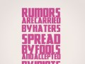 Rumors are carried by haters