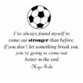 Hope Solo Vinyl Wall Decal | Soccer Wall Quote | 