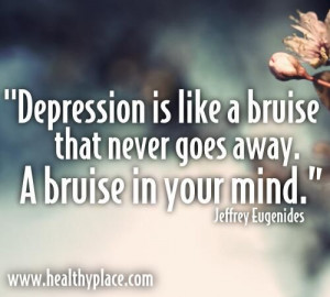 The pain of severe depression is quite unimaginable to those who have ...