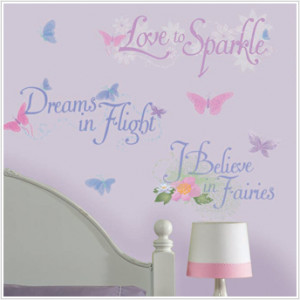 ... All Children's Wall Stickers Disney Fairies Quotes Wall Decals