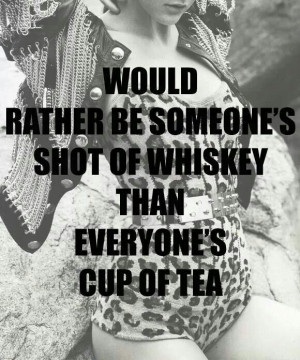 Shot of whiskey.