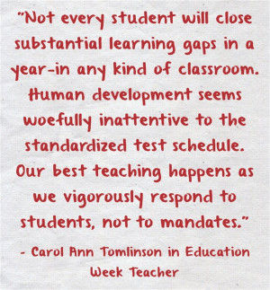 ... teaching happens as we vigorously respond to students, not to mandates