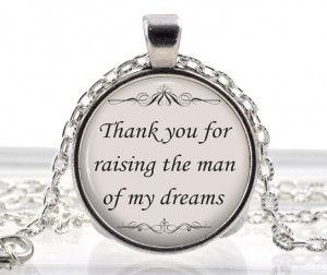 Wedding Jewelry Wedding Necklace Mother Quote Pendant by JHGifts, $12 ...
