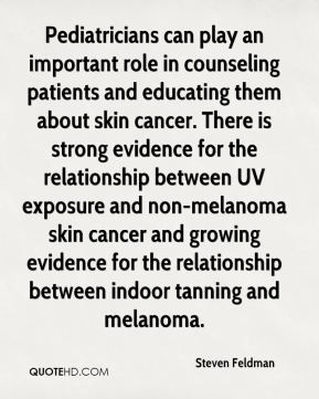 role in counseling patients and educating them about skin cancer ...