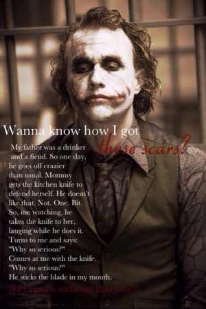 Joker - Heath Ledger - The Dark Knight - quote
