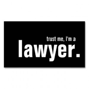Humorous Lawyer Business Card Templates