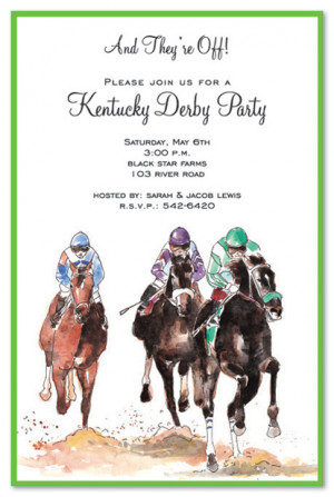 Home Stretch Kentucky Derby Invitations