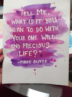 DIY Project: Watercolor Quote