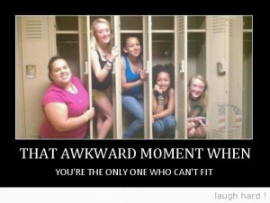 Awkward moment when you’re the only one.