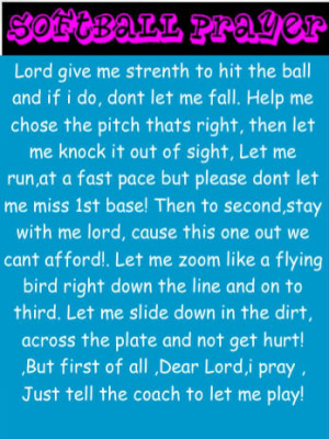 prayer of a softball player Image