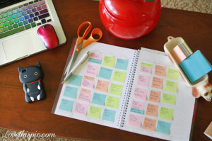 Work desk organizing