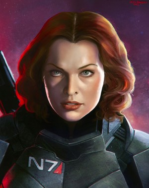 What could be better than Milla Jovovich as Commander Shepard?