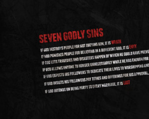 text quotes god typography seven deadly sins atheism sins 1920x1080 ...