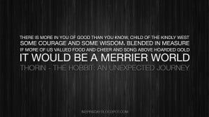 inspiraday:Quote About Wisdom and Courage from The Hobbit: An ...