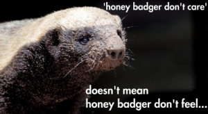 Honey Badger Don’t Care But He Feels For Nature
