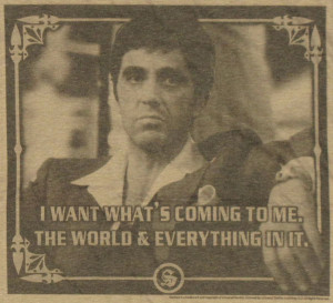 Scarface Want T Shirt Sheer