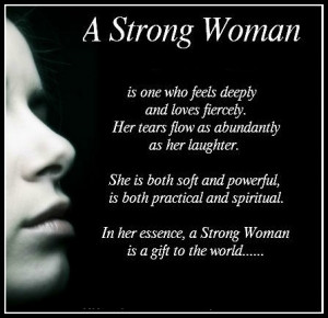 strong woman ...