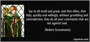 Say to all small and great, and that often, that fully, quickly and ...