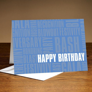 Happy Birthday Blue Pack Greeting Cards – Birthday Quote