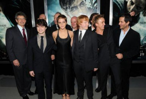 Radcliffe; Emma Watson, Rupert Grint, Tom Felton and David Heyman ...