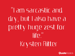 krysten ritter quotes i am sarcastic and dry but i also have a pretty